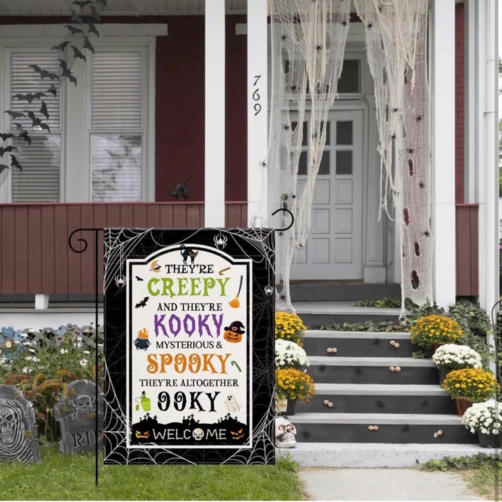 Halloween Welcome Flag - Picture 4 of 8